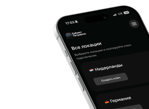 Личный кабинет VPN на телефоне
